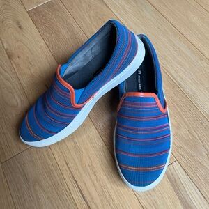 United Nude Blue and Orange Loafers Slip-Ons